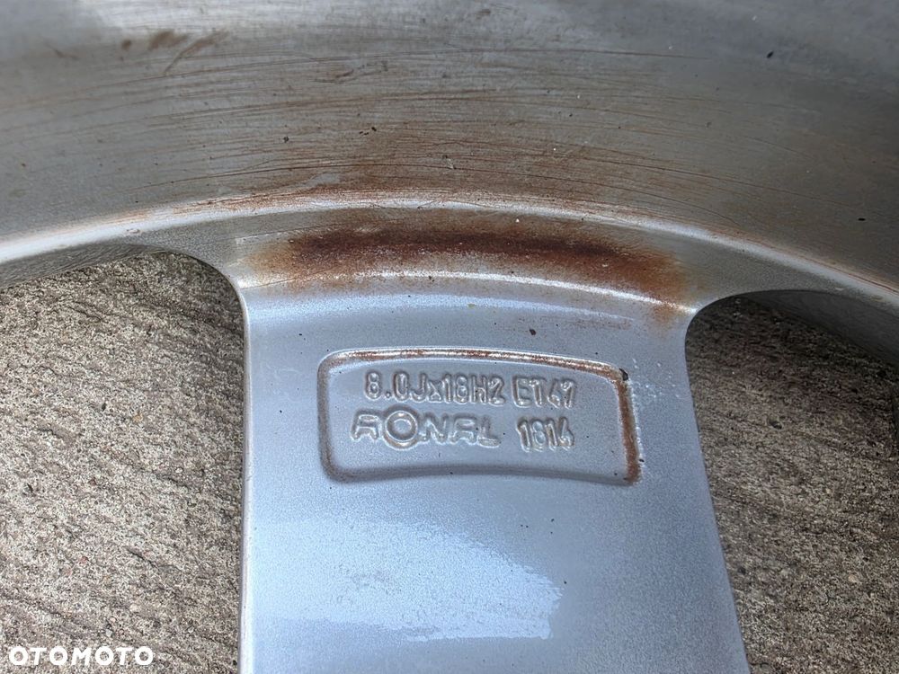 FELGA FELGI VW AUDI SKODA A3 A4 A6 8.0J R18 ET47 8K0601025Q 19/26 KOMPLET - 9