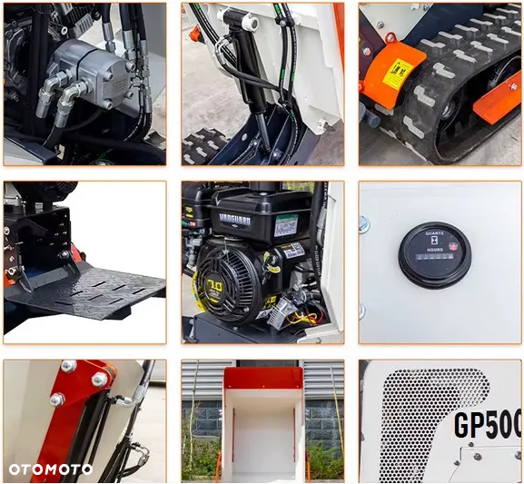 Kingway GP500 Dumper Wozidło taczka Miniwywrotka 500kg na GĄSIENICACH - 26