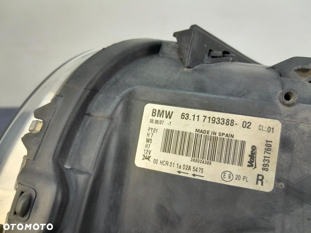 BMW 1 E87 LIFT REFLEKTOR LAMPA PRZÓD PRAWY 7193388 - 6