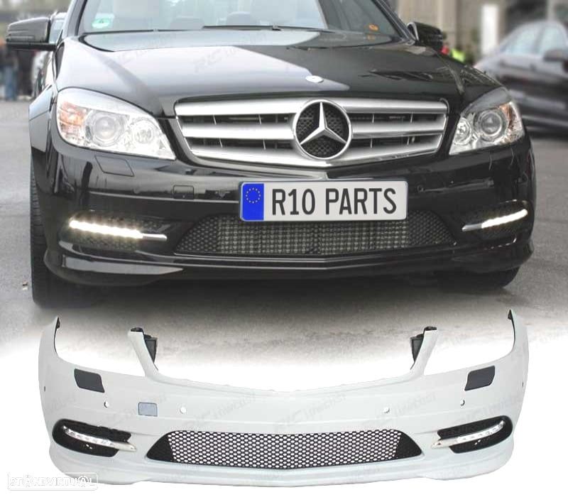 PARÁ-CHOQUES FRONTAL MERCEDES W204 LOOK AMG C63 07-11 - 1