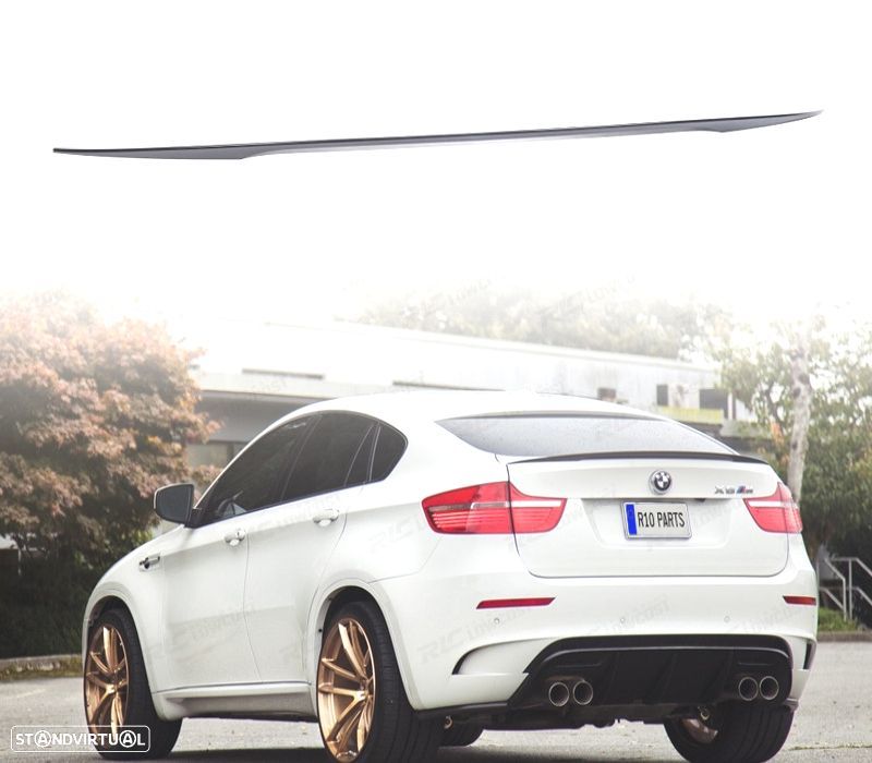 AILERON LIP SPOILER BMW X6 E71 08-14 LOOK M PERFORMANCE PRETO BRILHANTE - 1