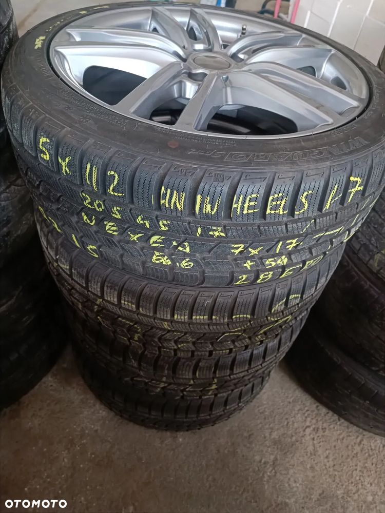5x112 Felgi Aluminiowe Alufelgi 17 AUDI A3 8P Skoda OCTAVIA II III SEAT LEON 2 TOLEDO 3 ALTEA XL VW CADDY GOLF 5 6 TOURAN MERCEDES A KLASA W176 B W246 CLA W117 VITO VIANO V W639 MINI BMW Koła Zimowe Zima 205/45 - 4