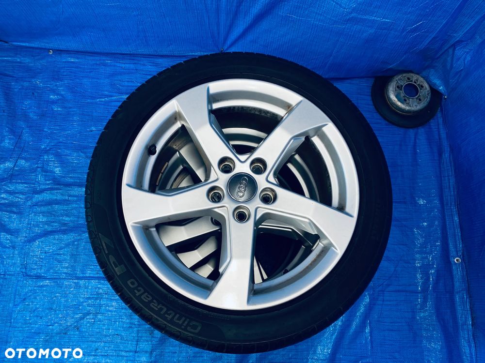 KOŁA KOŁO 17 FELGA ALUMINIOWE ALUSY 17" x 7,5J  5X112 ; 57,1mm ET51 KOMPLET ; OPONY LETNIE LATO ; AUDI A3 8L 8P 8V 8Y A4 B5 B6 B7 ; VW GOLF V VI VII VIII PASSAT B5 B6 B7 B8 ; SKODA OCTAVIA SUPERB SEAT ITP. ORYGINAŁ 8V0601025CT AUDI - 10