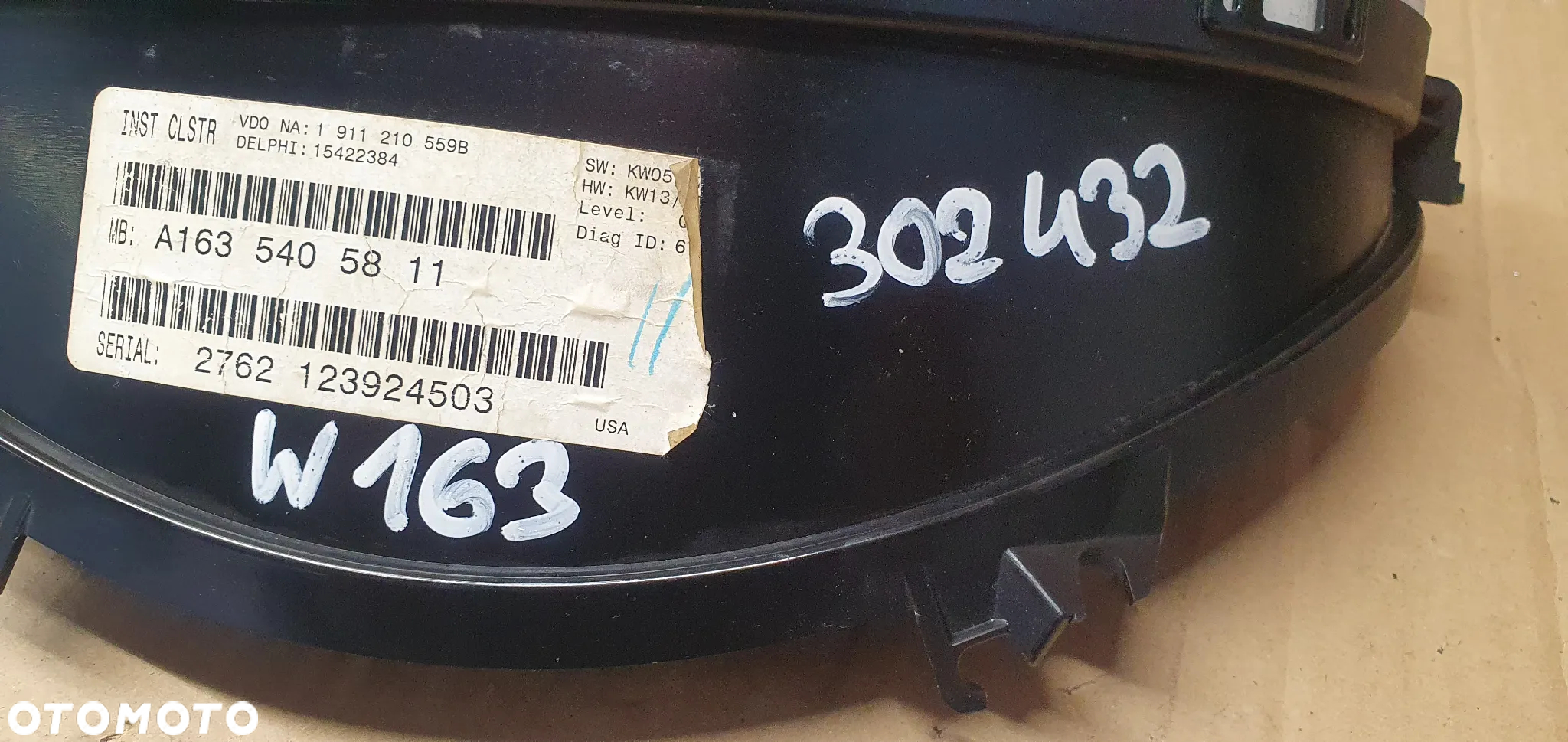 Licznik zegary Mercedes ML W163 4.0 CDI A1635405811 - 10