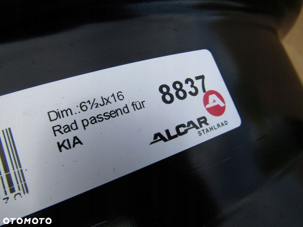 1x Felga 16 Kia Sportage III od 2014r- do 2016r /  czujnik TPMS - 5