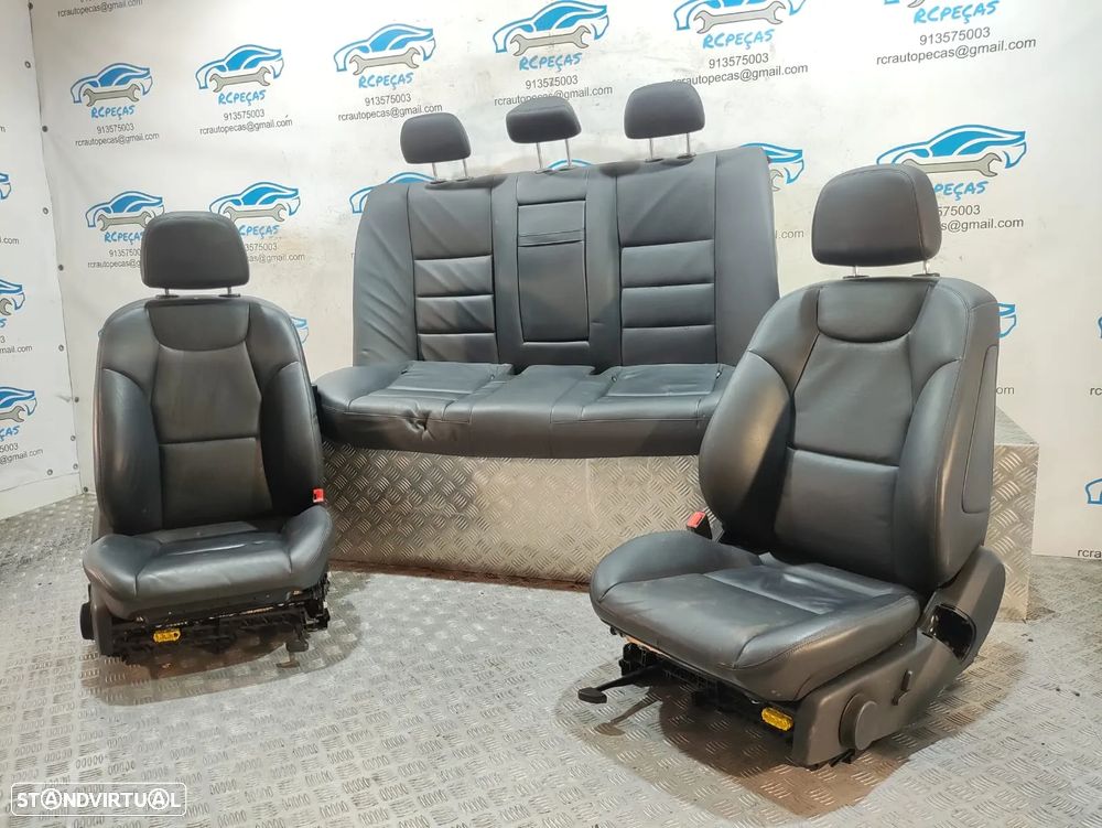 Conjunto Bancos Pele Mercedes Benz Class C W204 Sport AMG Carro Eléctricos Aquecidos - 2