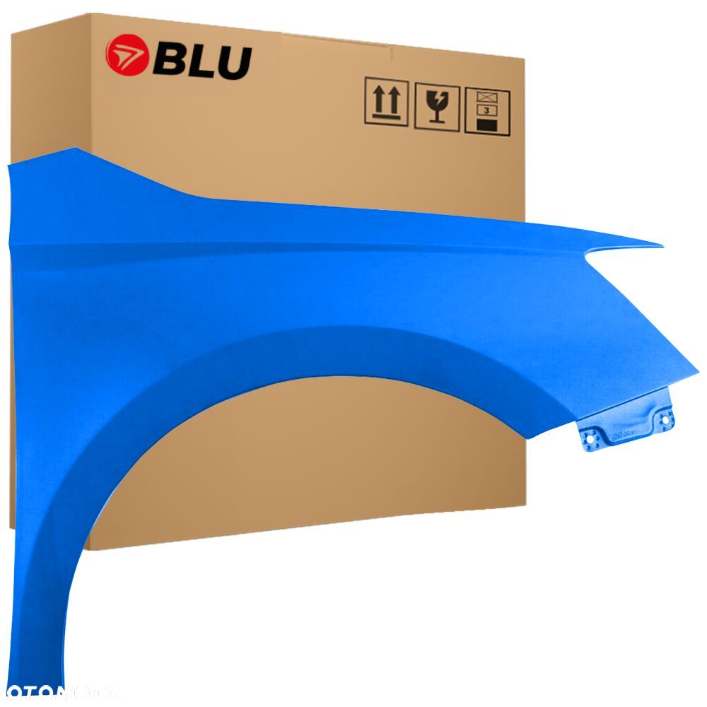 BLU Błotnik Skoda Fabia III 3 NJ3 LF5W Prawy Niebieski 2014-2018 przód RaceBlau - 1