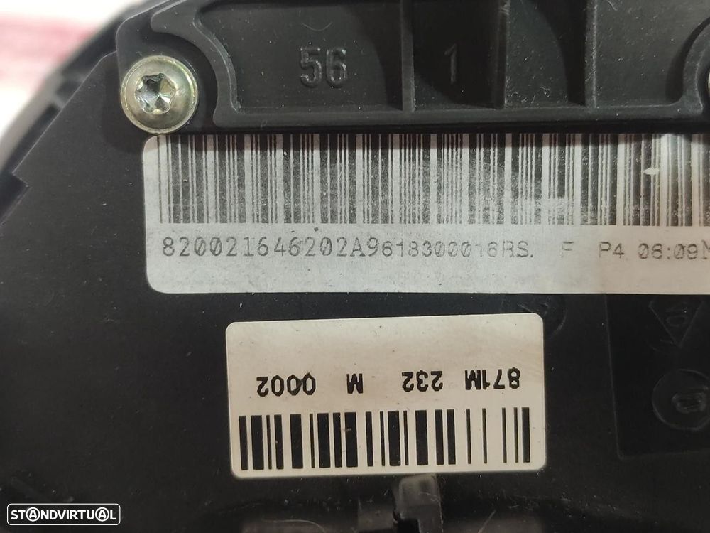 COMANDO MULTIFUNÇÕES RENAULT MEGANE II 2004 -820021646202 - 2