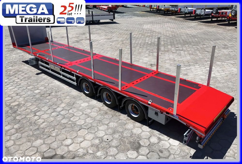 Inny PLATFORMA Mega osie 19,5 BPW, zamki kontenerowe, skos do najazdów !!! - 6