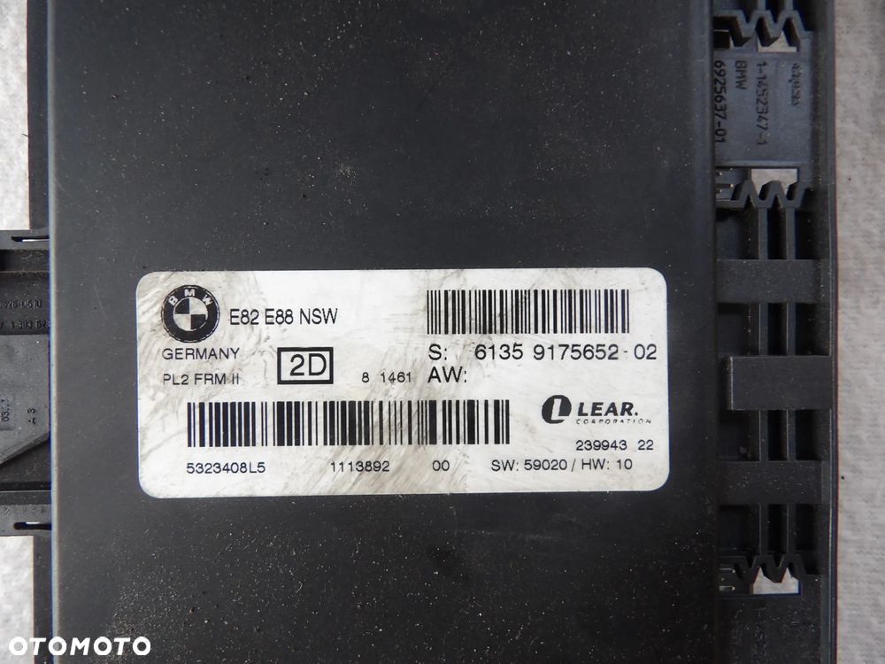 BMW MODUŁ STEROWNIK ŚWIATEŁ - 9175652 - 1