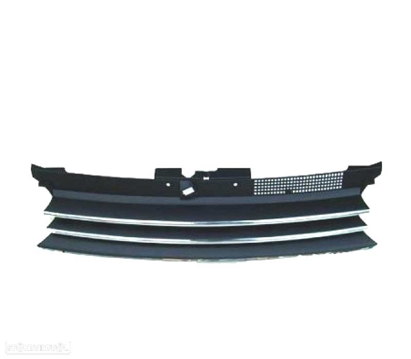 GRELHA FRONTAL VOLKSWAGEN GOLF 4 PRETO CROMADO - 1