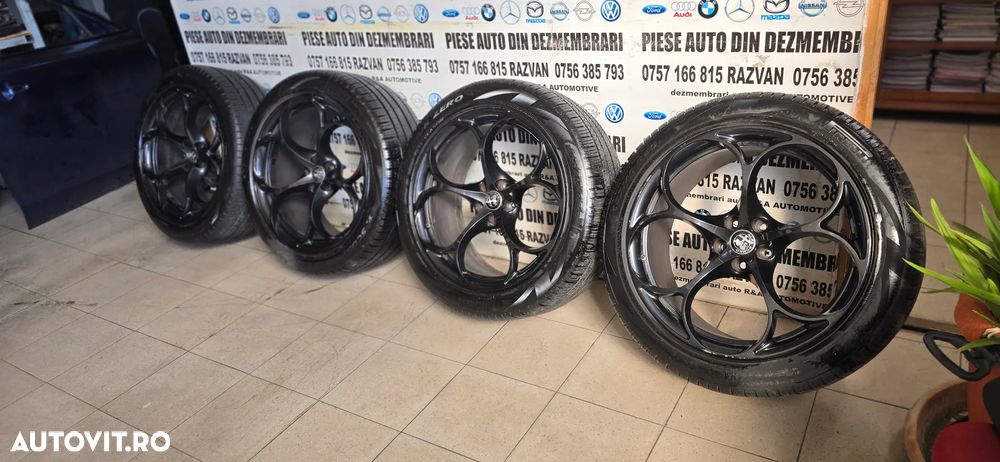 Jante Aluminiu Alfa Stelvio Quadrofoglio 2 Dimensiuni Anvelope Ca Noi Pirelli 255/45R20 285/40R20 - 3