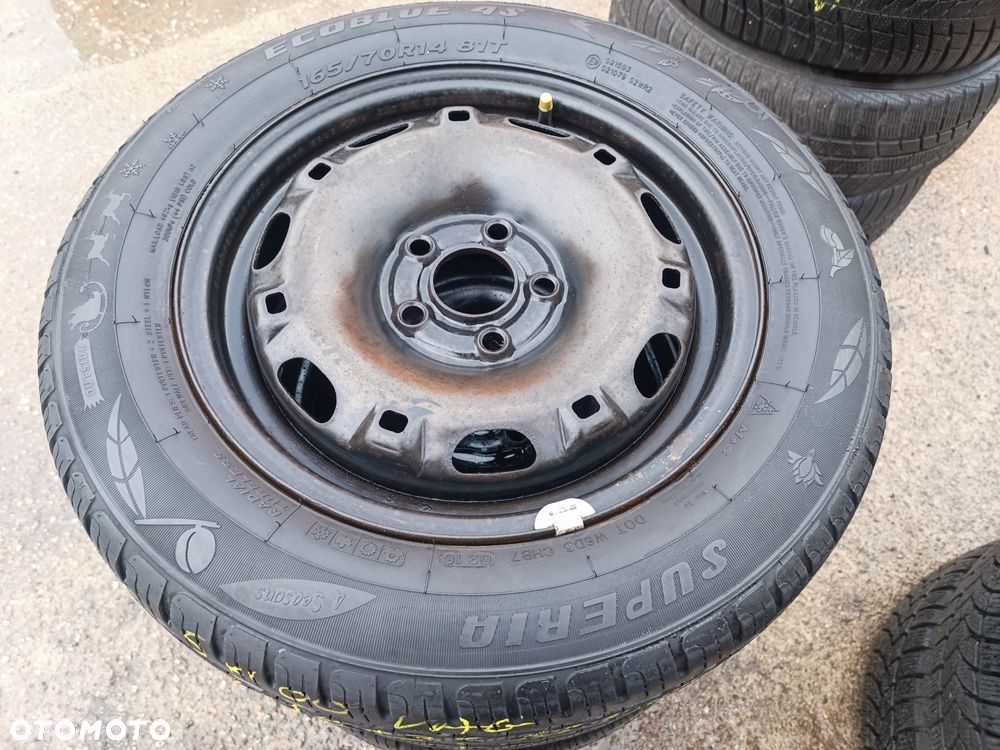 5x100 Felgi Stalowe Stal 14 Koła Letnie Całoroczne SKODA FABIA PRAKTIK ROOMSTER RAPID SEAT IBIZA CORDOBA TOLEDO IV 4 VW FOX POLO Legnica ALU-RAD 165/70 5,5-6,5mm - 1