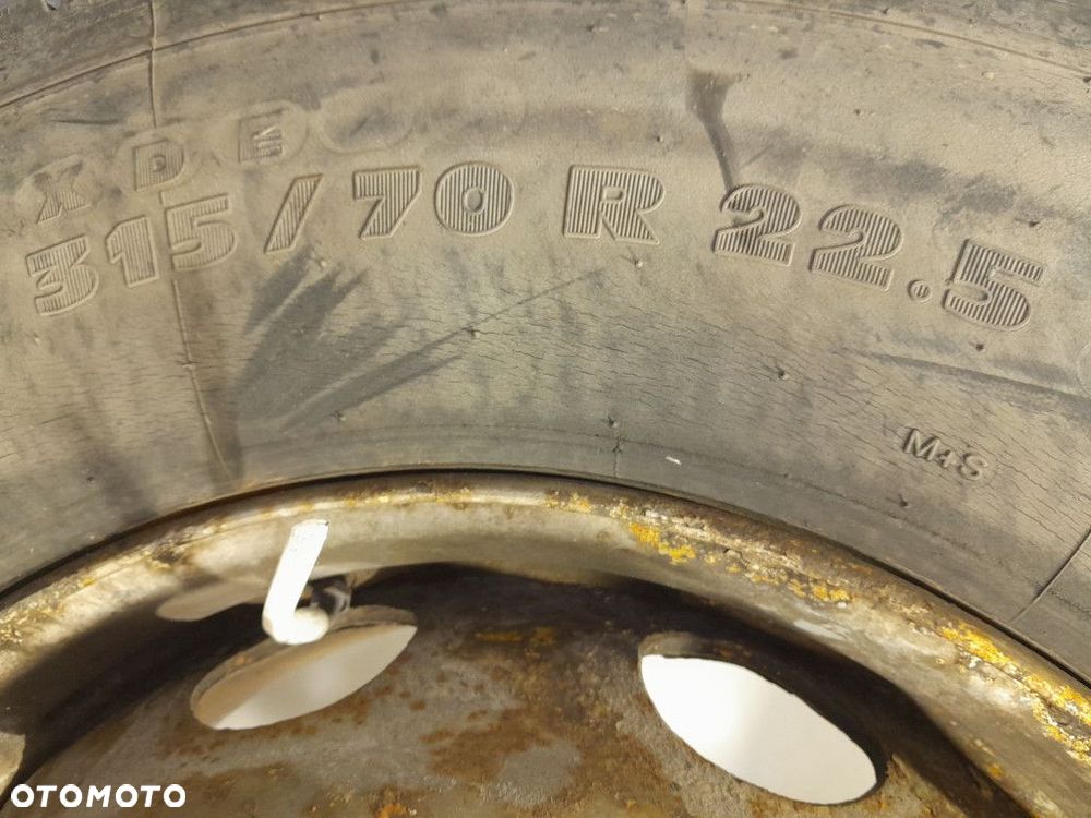 SCANIA R KOŁO TYLNE BLIŹNIAK FELGA STALOWA Z OPONĄ 315/70 R22.5 154/150L - 2