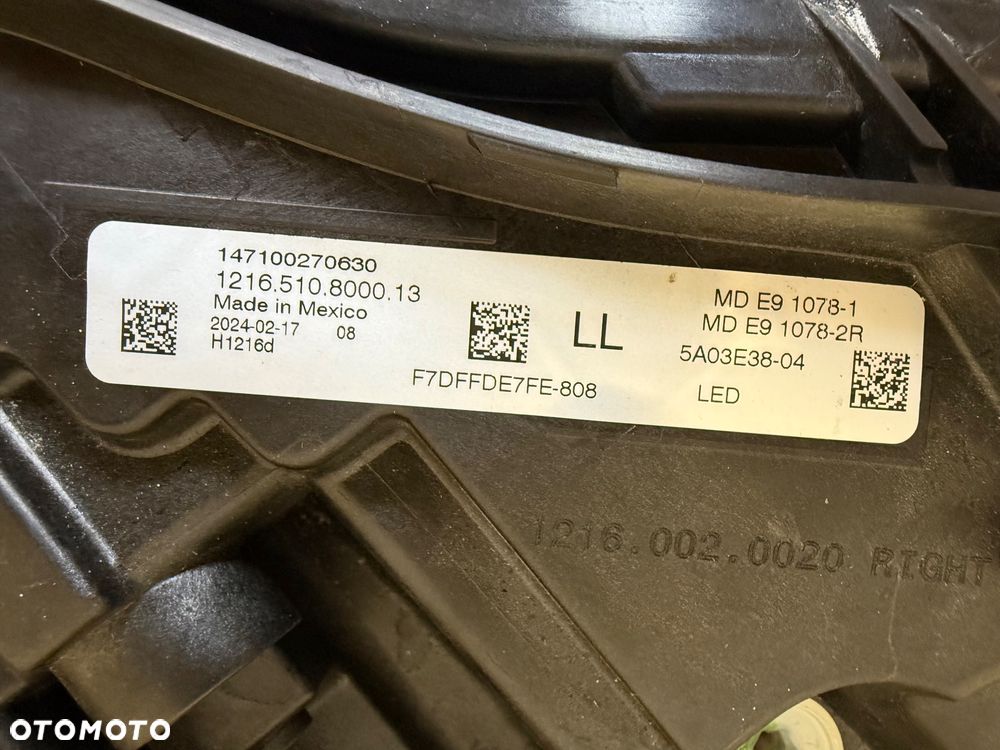 LAMPA PRAWA FULL LED GOLD BMW 2 G42 5A03E38 - 14
