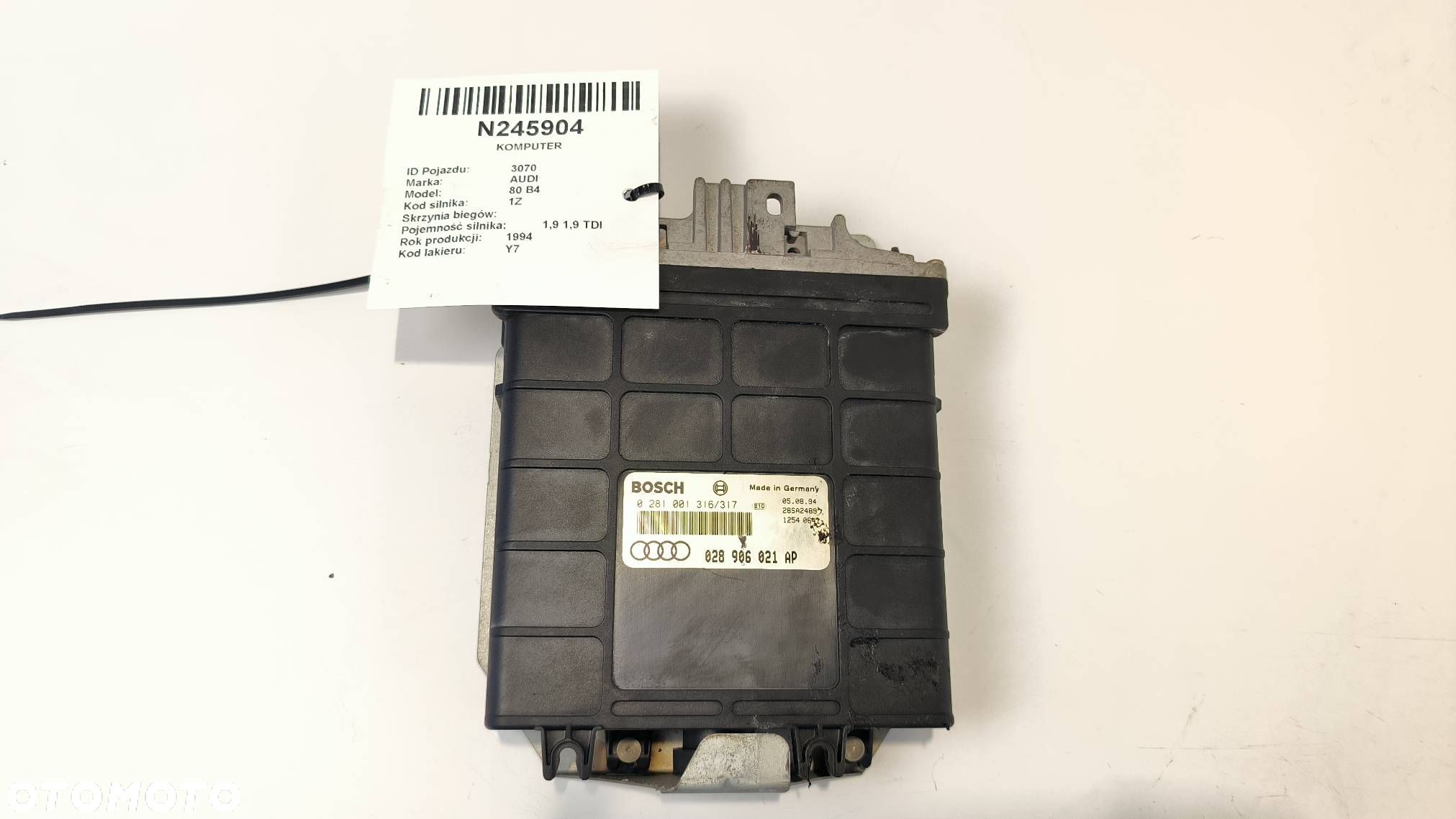 KOMPUTER AUDI 80 B4 028906021AP - 1