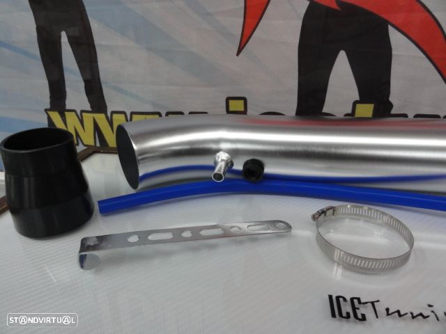 Kit admissão direta com tubo em alumínio + filtro de ar para Honda civic 92-00 (EG, EH, EJ, EK) - 10