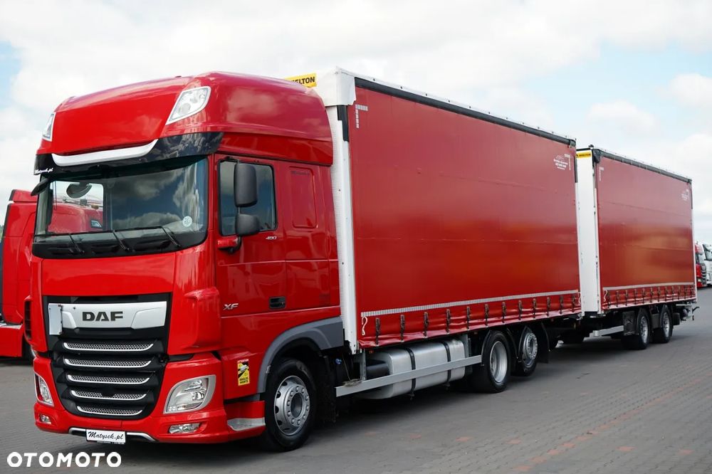 DAF XF 480 / ZESTAW TANDEM / 120 M3 / PRZEJAZDOWY /