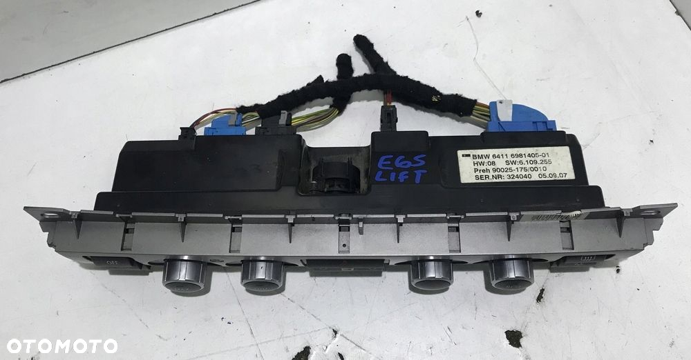 PANEL KLIMATYZACJI NAWIEWU 6981405 BMW E65 LIFT - 2