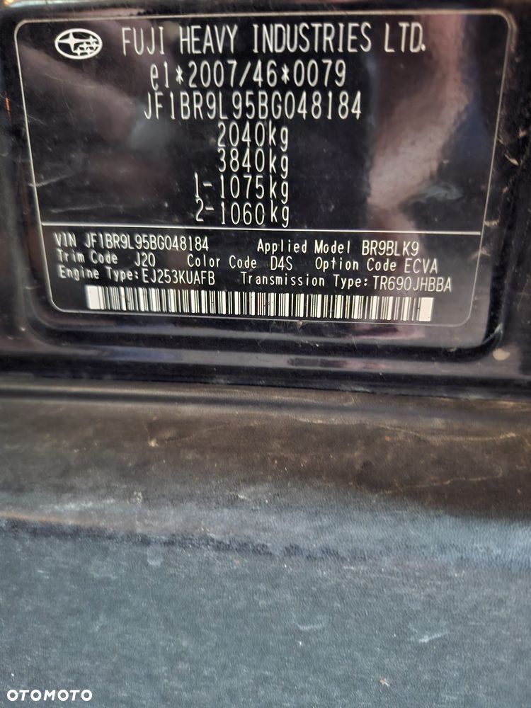 Subaru Outback 2010 photo 3