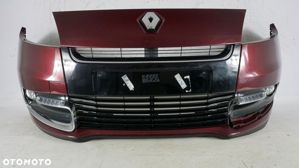 ZDERZAK PRZÓD PRZEDNI RENAULT SCENIC 3 III LIFT TENNM 12-13 FL LED DRL - 1