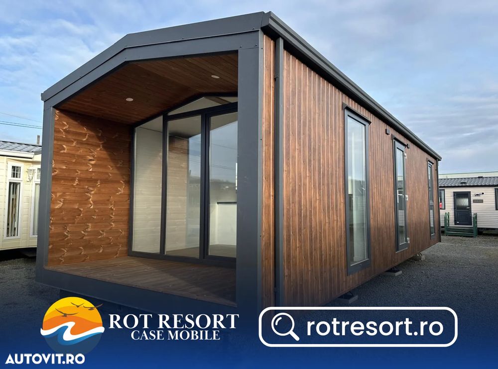 Alta Casă mobilă 4 anotimpuri July nr. 160 | Tâmplărie PVC şi încalzire electrică | 10 x 3.6 m | 1 dormitor şi 1 baie - 1