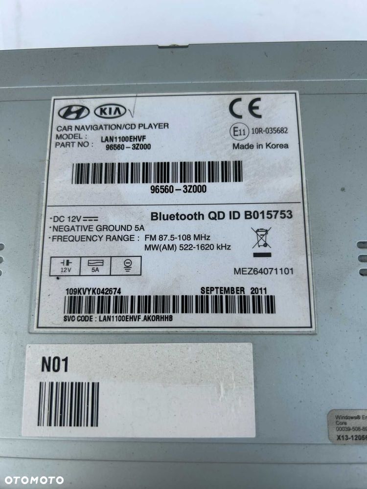 Wyświetlacz radio nawigacja Hyundai i40  96560–3Z000 - 7