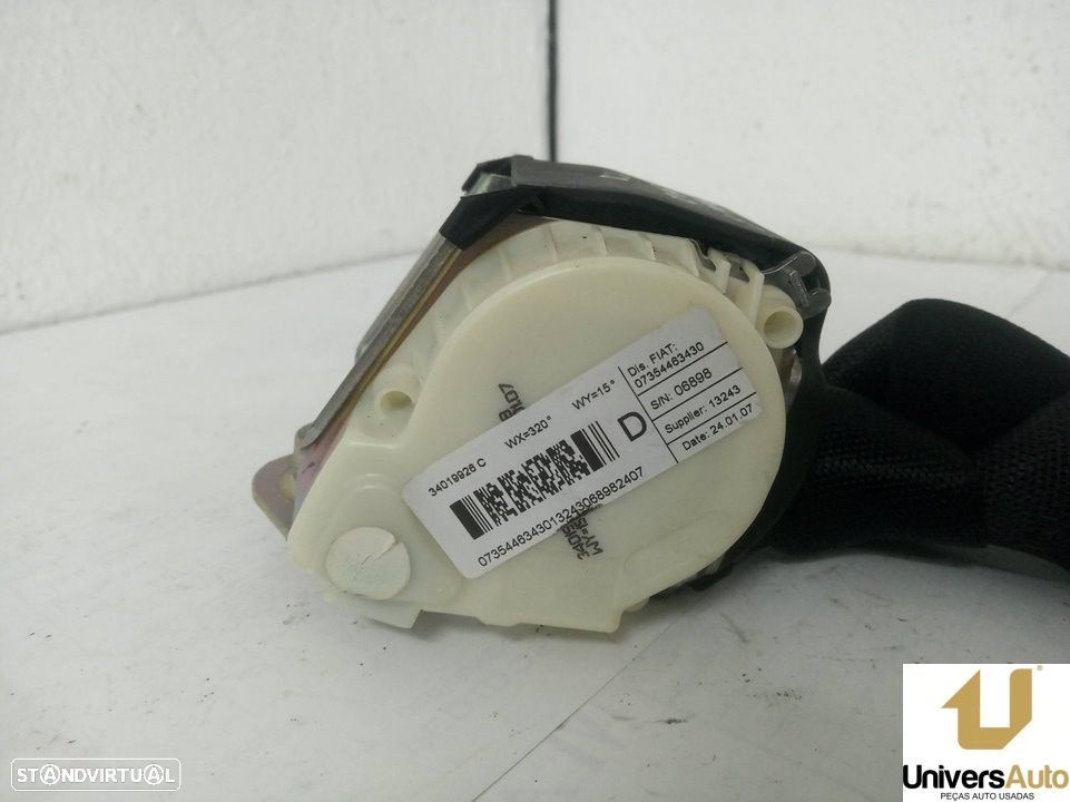 CINTO SEGURANÇA TRASEIRO DIREITO FIAT BRAVO II -F198152300PFSPS0437 - 3