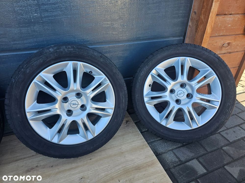 KOŁA FELGI ALUMINIOWE OPONY LETNIE OPEL CORSA D ASTRA H G MERIVA A 195/55/16 R 16 ET40 4X100 - 3