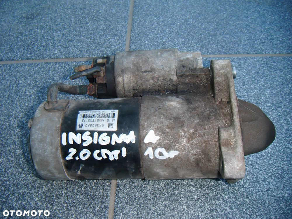 opel insignia a 2.0 cdti rozrusznik 55352882 - 1