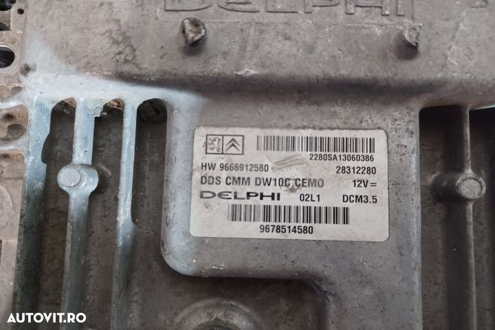 Calculator motor ECU 2012 2.0HDI HW9666912580  9678514580 28312280 Fi - 3