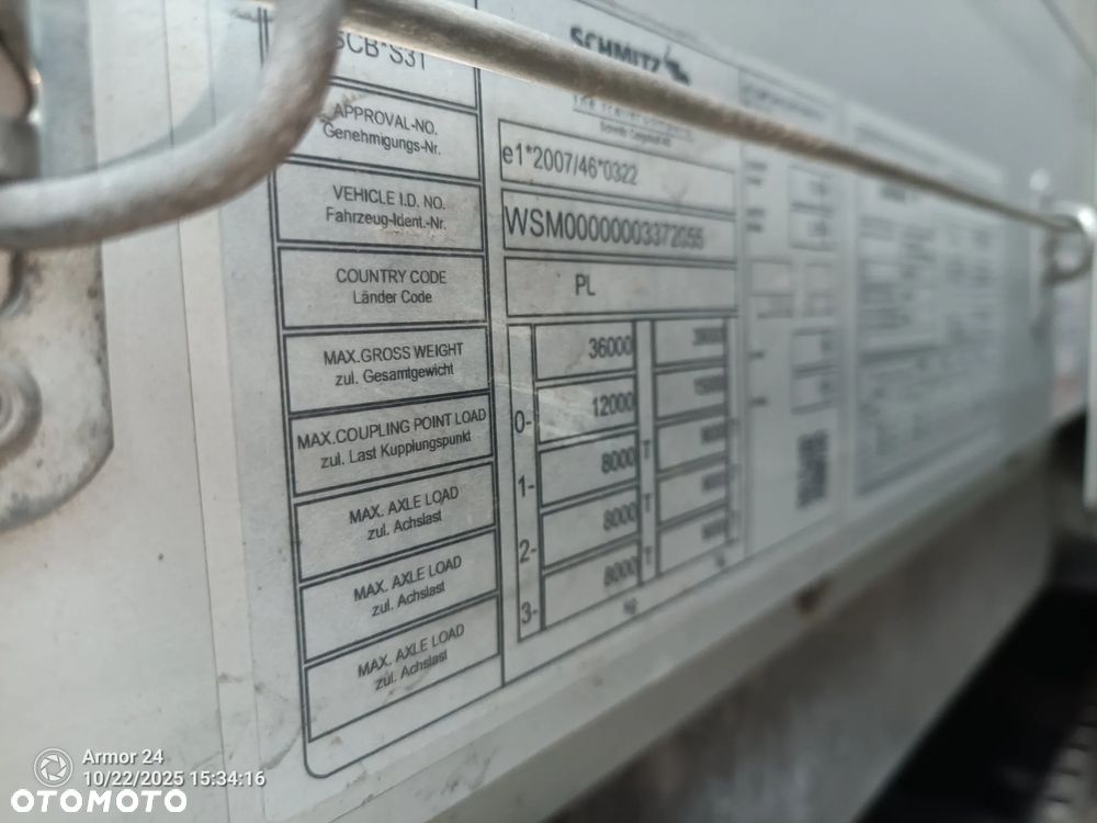 Schmitz Cargobull standard z zabudowa varios dach podnoszony reg. - 4