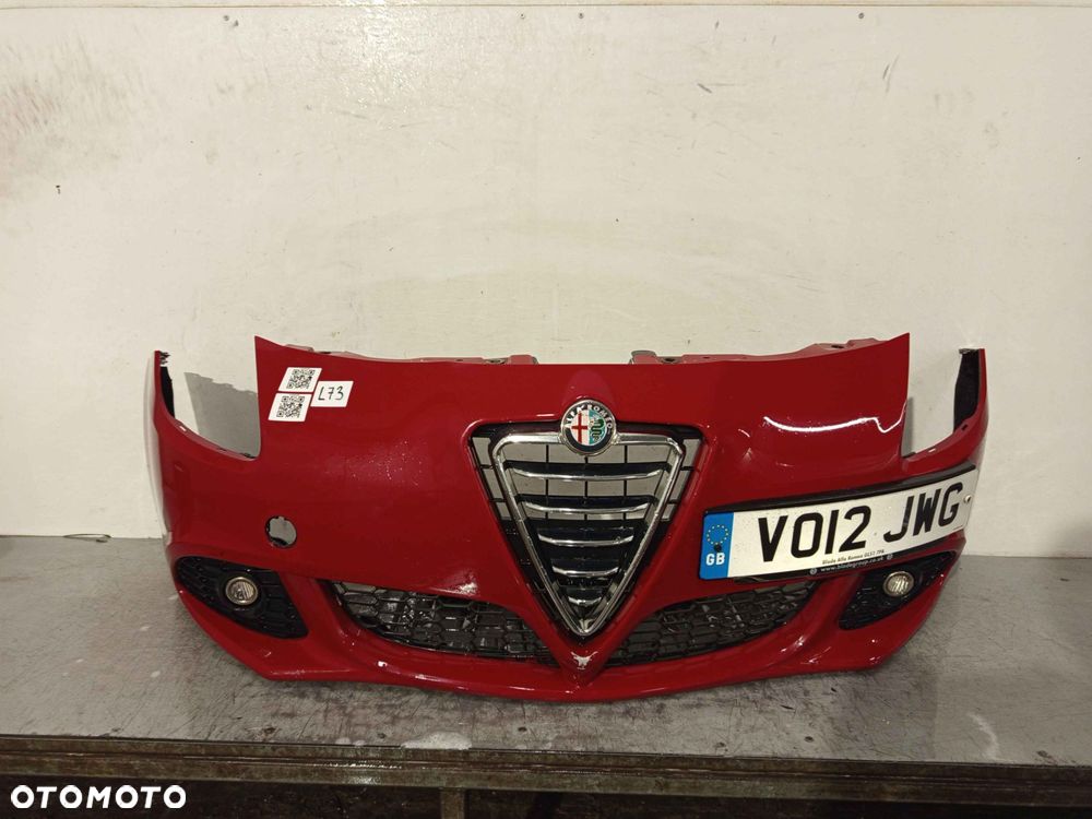+ ZDERZAK PRZÓD PRZEDNI ALFA ROMEO GIULIETTA VR289 CZERWONY HALOGENY - 1