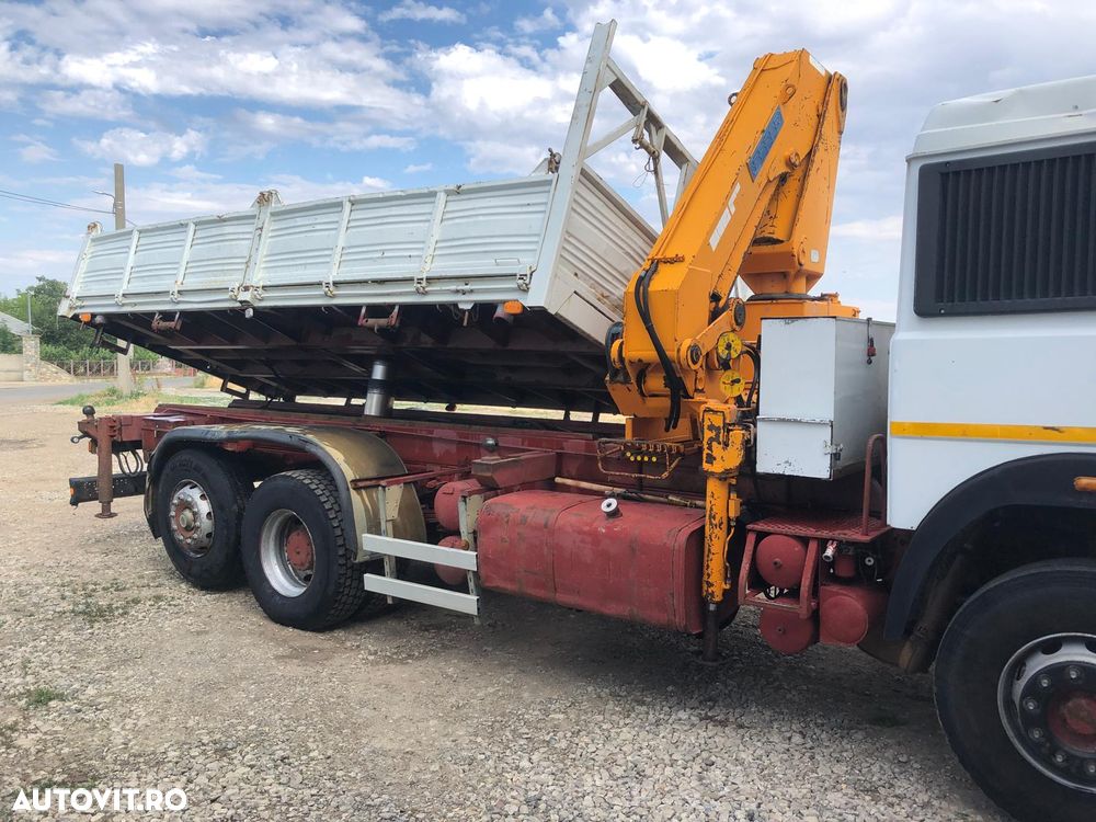 Iveco Turbostar 190.38 Camion Basculabil cu Macara - 3