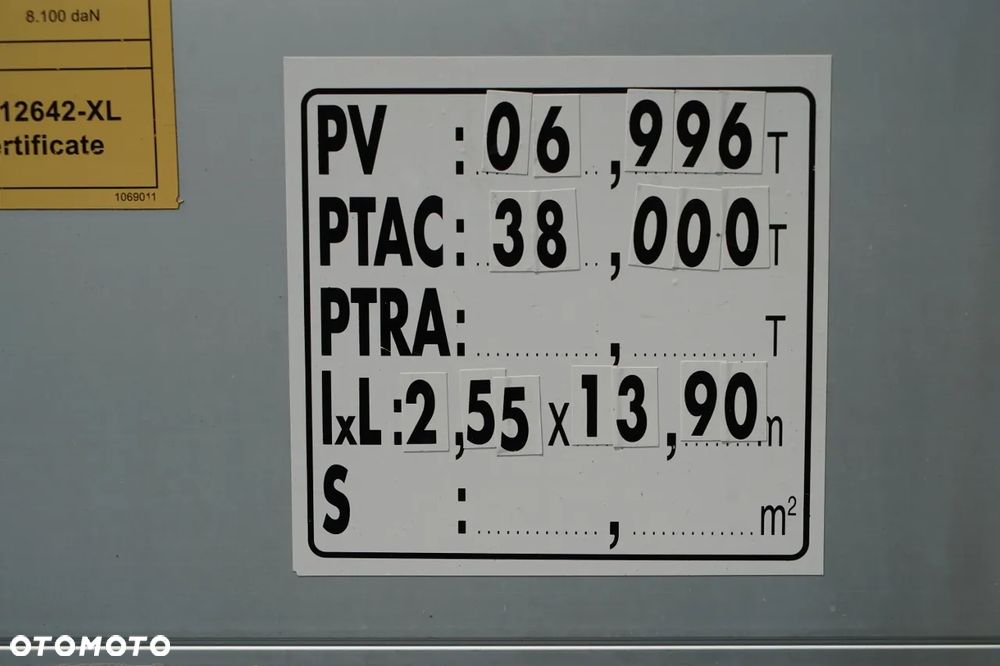 Schmitz Cargobull FIRANKA / STANDARD / KOSZ NA PALETY / OŚ PODNOSZONA / PLANDEKA ZBROJONA - 28