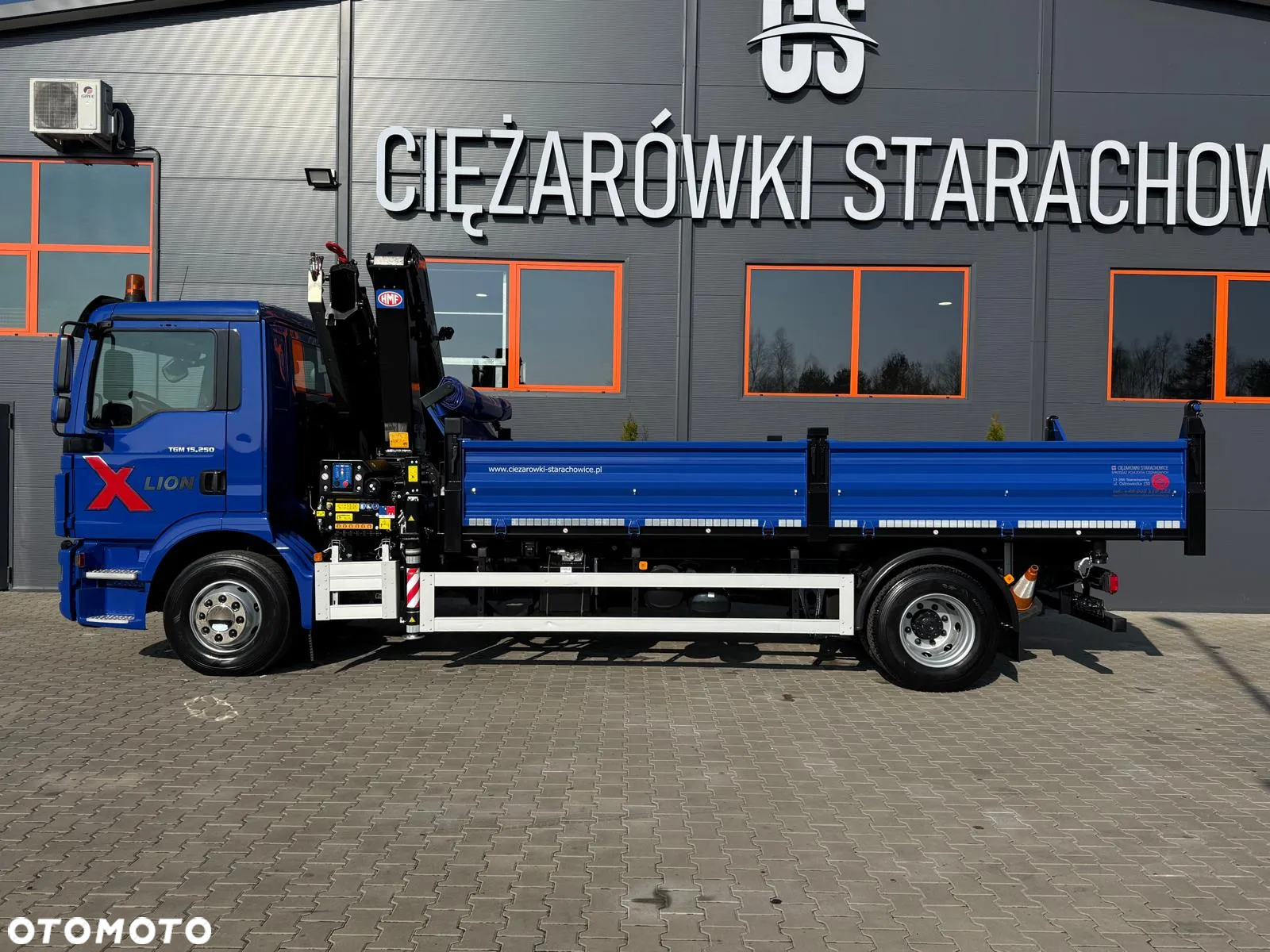 MAN TGM TGL 15.250 / E6 / wywrotka 3-S + HMF żuraw z pilotem / HDS dzwig kran crane kiper kipper - 7