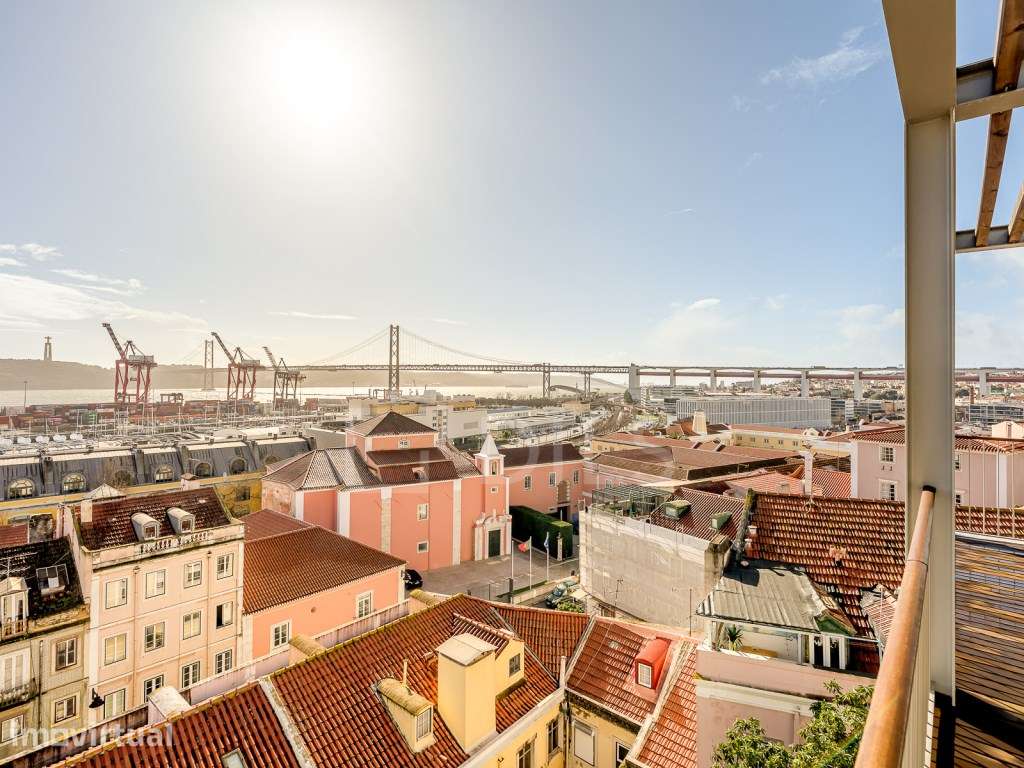 Apartamento T3 Estrela, Lisboa, com terraço e vista rio - Grande imagem: 2/30