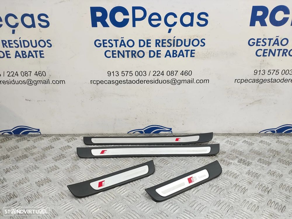 Conjunto soleiras porta frente frontal traseira trás Audi A4 B8 8K S-Line S Line - 1