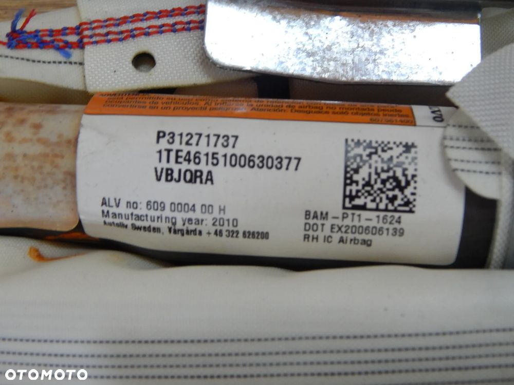 Poduszka powietrzna kurtyna pas bezpieczeństw sensor Volvo XC60 xc60 I 08-17 Łuków części - 4