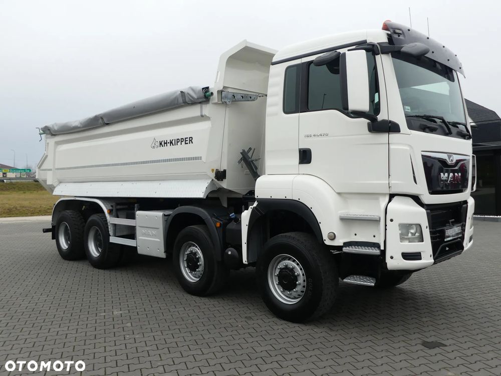 MAN TGS 41.470 / 8x8 / WYWROTKA KH-KIPPER / MANUAL / NISKI PRZEBIEG / - 10