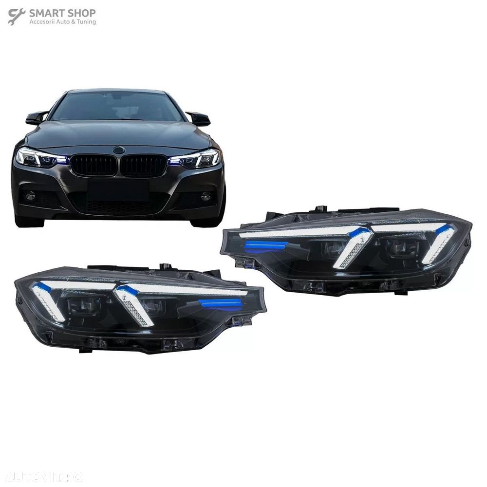 Faruri LED DRL BMW 3 Series F30 F31 Sedan Touring (10.2011-2019) Upgra - 1