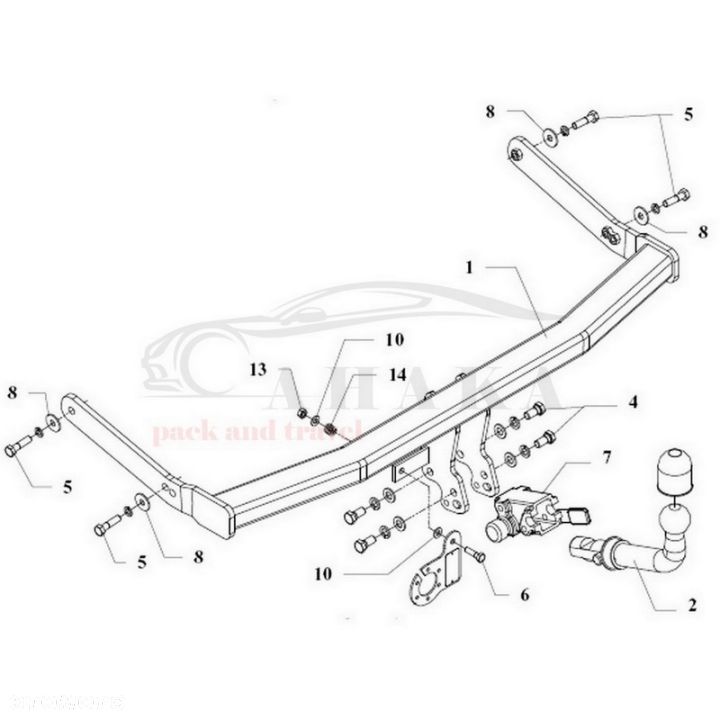 Hak Holowniczy Automat Do Vw Volkswagen Golf Iv 4-Motion Hatchback 1997-2003 (Tylko 4 Motion) - 3