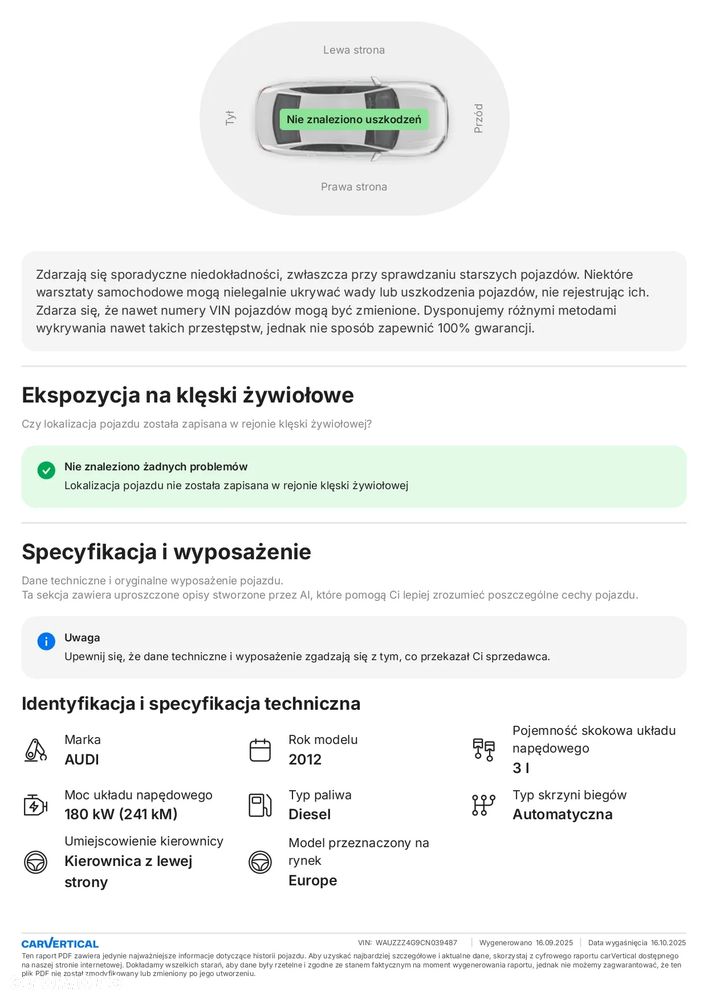 AUDI A6 3.0 TDi QUATTRO AUTOMAT / NA CZĘŚCI / BEZWYPADKOWY - 40