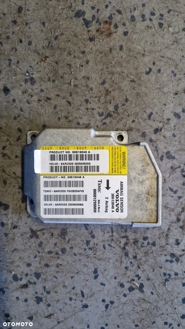 VOLVO V40 S40 MODUŁ PODUSZEK POWIETRZNYCH 30613048A
