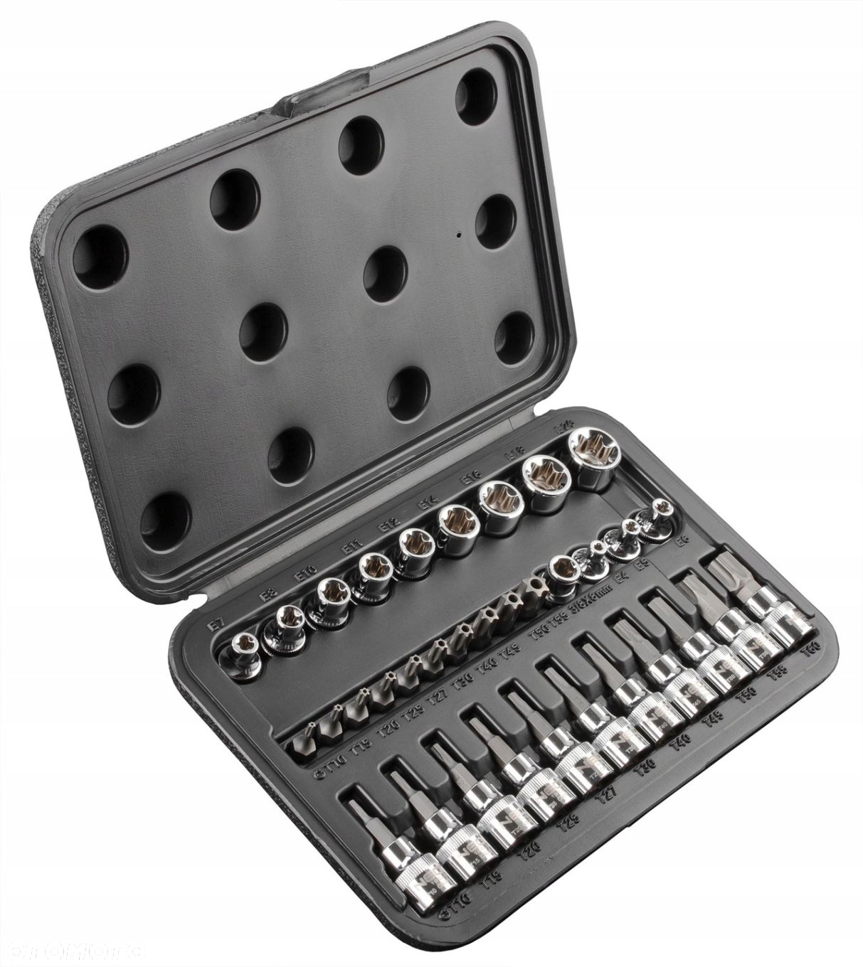 NEO TOOLS ZESTAW BITÓW I NASADEK TORX 3/8 34 ELEMENTÓW WALIZKA NEO 08-711 - 4