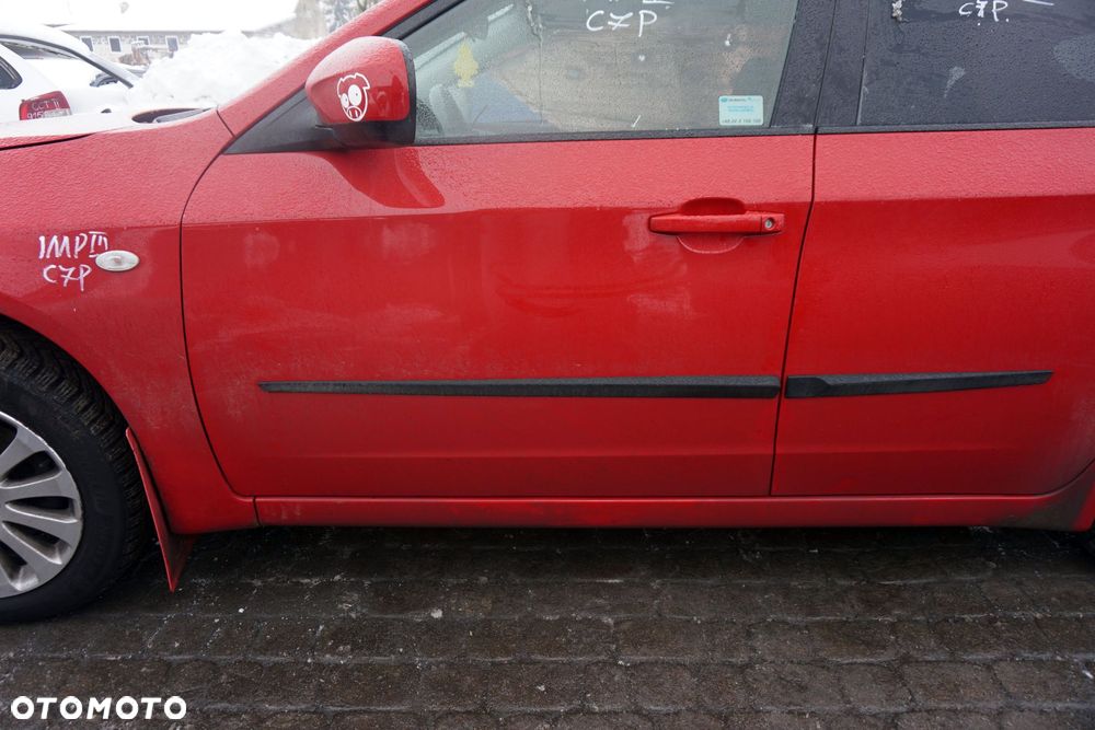 DRZWI PRZEDNIE LEWE IMPREZA III GH 5D HB C7P  CZERWONY SUBARU 2007-2011 - 3