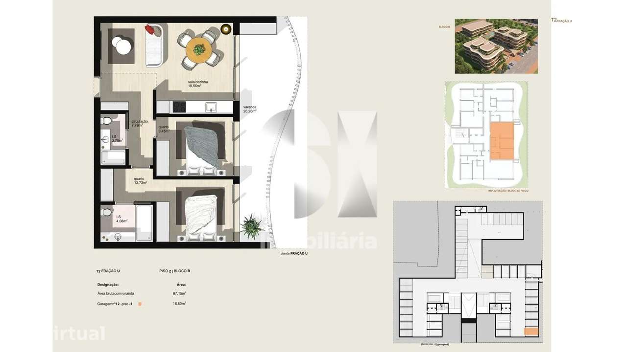 T2 Jardim Haydée Exclusividade na Quinta da Portela - Grande imagem: 4/5