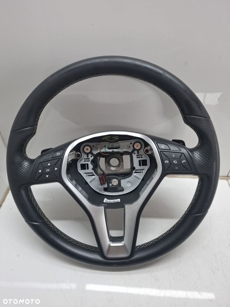 KIEROWNICA MULTIFUNKCYJNA MERCEDES W246 ŁOPATKI SKÓRA ŁADNA - 1