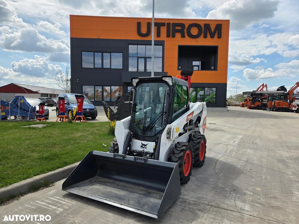 Bobcat S510, NOU 2025, ridica 810kg la 2,7t, ANVELOPE PLINE, Aer conditionat, usa cabina, motor Kubota 50CP, sist hidraulic suplimentar, cupa 1mc, furci, posibilitate leasing 5 ani-PROMOTIE 41.900 EUR+Tva - 8
