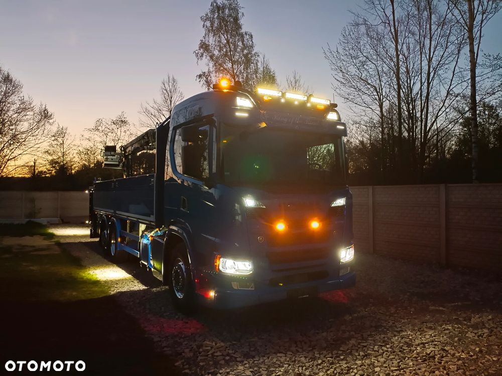 Scania ''S''  G 450* 6x2*+DŻWIG KRAN HDS ATLAS 206.3VE  WYSÓW 11,2m * Sterowanie Radiowe* ROTATOR* CHWYTAK do PALET* Skrzynia 6.8m* 298000km - JAK NOWA* z NIEMIEC - 37